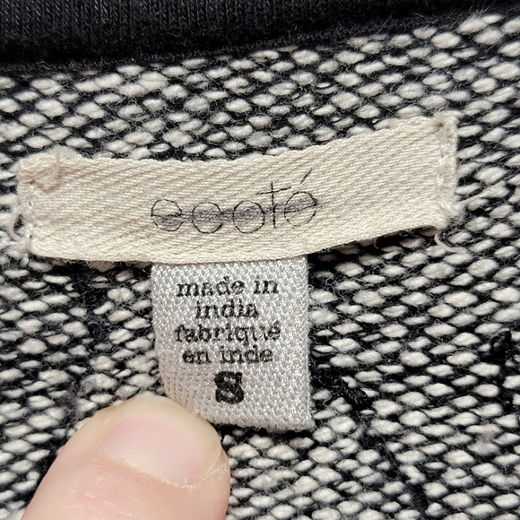 Ecote Gray Embellished Open Front Cardigan Sweater Women's Size S - Picture 2 of 7